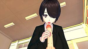 Female boss trains horny young employee in 3d hentai fantasy