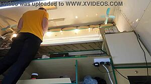 Ever seen a crazy girl flash upskirt at work for quick cash?