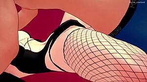 cartoon novia in hot net stockings ready for hentai action