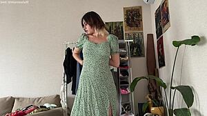 try on haul dresses and skirts with big natural tits?