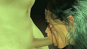 Busty Latina Babe Sucks Cock While Being Fucked In 3D Animation