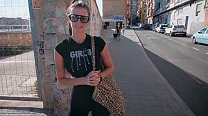 He talked me into a discount and fucked me, I couldn't resist with big tits and cum in mouth