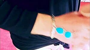 Amateur tranny veronica plays with toys alone at home 😘