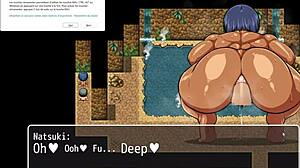 Tanned Girl Natsuki Hentai Game Ep 27 Gangbang In Public Bath With Squirting