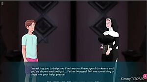 sexnote - priest anan bangs nun in wild church confession box drama