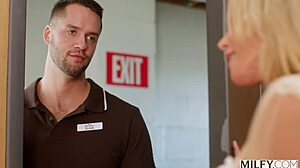 milfy curvy blonde ainslee seduces delivery guy in steamy debut encounter