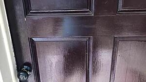 sexy milf surrenders to neighbor boy in laundry room, wearing heels