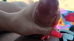 Watch me get him off right on a public beach, so wild! 🌊