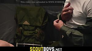 My Step Brother's Birthday Gift: BBC Shared in Bisexual Squirting Anal with Gay Pussy Licking, Broken Condom Creampie