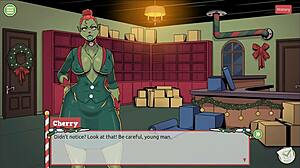 in claus secret surprise xmas game, the boss finally shows his huge cock in episode 4