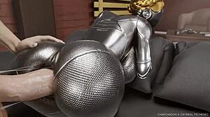 Ballerina from Atomic Heart gets rough POV creampie in anime hentai