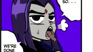 Teen Titans Cartoon Girl Relieves Big Cock In Hentai