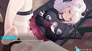 cute girl in hentai game