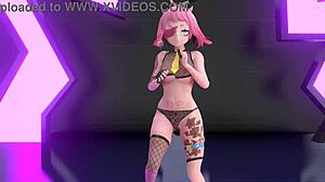 Strip tease mmd yoasobi - idol with teasing and clothes ripped