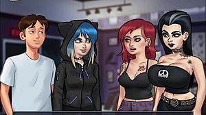 in summertime saga 121, the characters get into some erotic hentai adventures