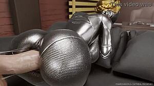 Ballerina from Atomic Heart gets rough POV creampie in anime hentai