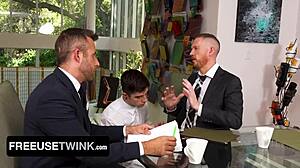 joel and brody, use harrison’s tight twink hole!