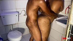 Best video of couple in bathroom with big ass