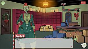 in claus secret surprise xmas game, the boss finally shows his huge cock in episode 4