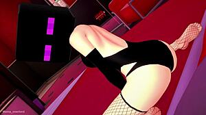 cartoon novia in hot net stockings ready for hentai action