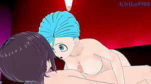 Bulma and Android 21 engage in intense creampie sex with big tits in Dragon Ball hentai!