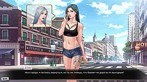 Muscular young character with big cock in nude gameplay scene