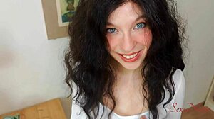 sales woman tries to sell me a tantaly doll