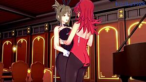 Festenia Muse And Chitose Kisaragi Intense Play