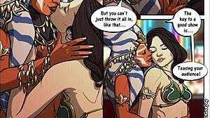 Rey submits to wookie master in bondage fetish 😈