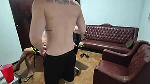 Friends Gather For Chat And End Up Fucking With Big Cocks