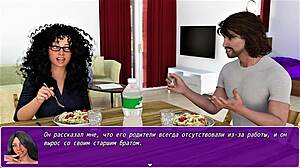 In this gameplay, Angelica gets her muff dived by a monster cock and cums hard