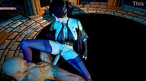 cao ying fuck the big cock - 3d animation