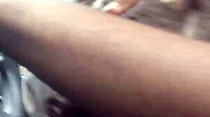 Lesbian bestfriend gets facefucked on car ride