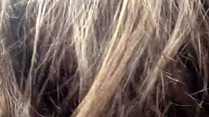 Lesbian bestfriend gets facefucked on car ride