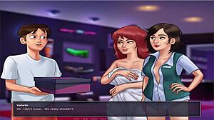 Summer Time Saga Unc Part 21 features old busty anime action