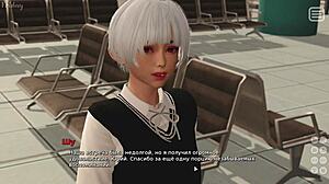 Teen Brunette Whore in 3D Cartoon Lover Gameplay Part 24