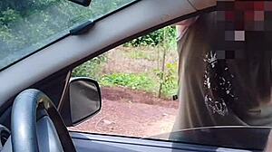 naughty bia shows her wet pussy and boobs on the street