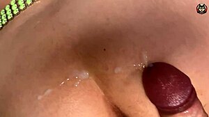 Wow, intense doggy fuck with cumshot on ass closeup!