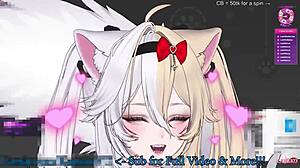 dude, kanako's 2d catgirl self gets vibed n teased with loud asmr moans and squirts in wild game outfit!