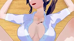 Hardcore 3D anime action with massive tits on display