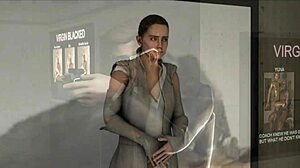 hey, rey's auditioning for porn in this cute 3d cartoon outfit!