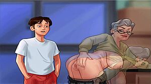 Summer Time Saga Unc Part 21 features old busty anime action