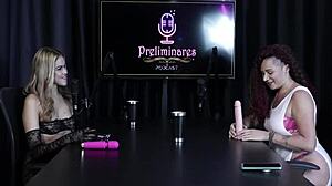 Brazilian Bisexual Babe Delivers Fierce Blowjob on Live Show!