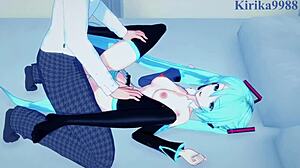 Yo, Hatsune Miku and Kagamine Rin go hard in Vocaloid hentai! 🔥
