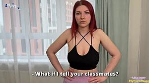 My Classmate Discovers My Dirty Hobby And Fucks Me Hard Like In The Video