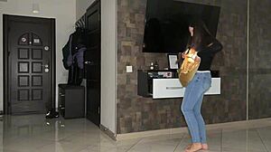 What am I doing with my thieving ex? Hard pounding on home camera!