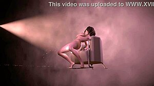 Wow, Aunt Cass Rocks Double Dildo in Sexy Parody Vid!