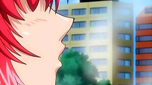 in the train, i couldn't resist touching my busty step sister's tits in this hentai