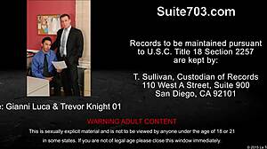 Amazing gay fucking in office butts.