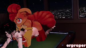 vrchat vulpix and trainer engage in explosive special training!